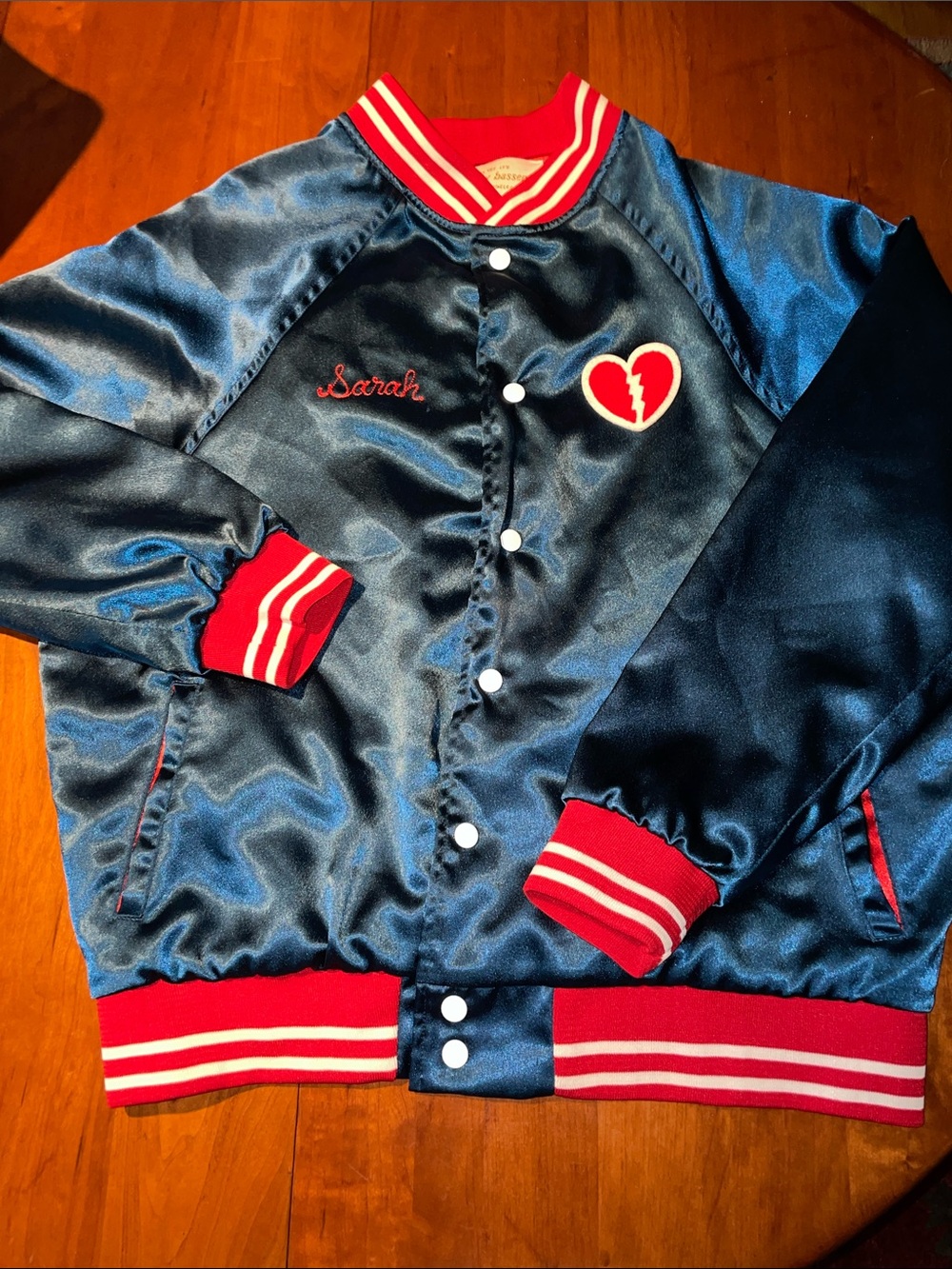 Tuesday of California Mixed Emotions Club women’s Satiny Bomber Jacket 1X - Picture 2 of 8